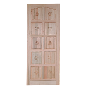 Folha de Porta Maciça Torneada Eucalipto 82cm - Apenas a Folha