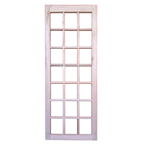 Folha de Porta Maciça Quadriculada 82cm - Apenas a Folha