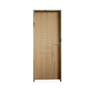 Kit Completo Porta Viena Imbuia 92cm + Fechadura Externa Modena + Batente Ecológico Tingido Imbuia
