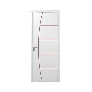 Kit Porta Completa Beli 4 Primer 82cm + Fechadura Externa Modena + Batente Ecológico Primer