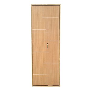 Kit Completo Porta Florença Imbuia Camarão S/Fecho + Batente Ecológico Tingido Imbuia de 11cm
