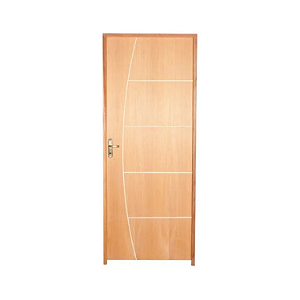 Kit Completo Porta Beli 4 Imbuia 92cm + Fechadura Externa Rafnata + Batente Ecológico Tingido Imbuia.