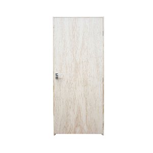 Kit Porta Completa Lisa Amescla + Fechadura Modena + Batente Ecológico Natural