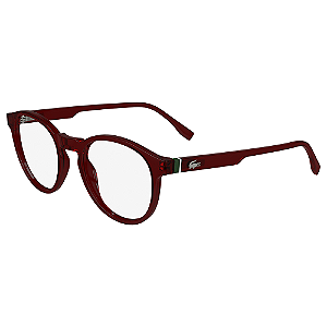 Armação de Óculos Lacoste L2950 601 - Vermelho Burgundy Crystal 49