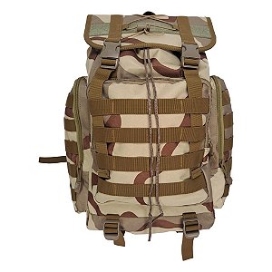 Mochila Tática Camping Camuflada Boca Saco 50L