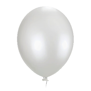 Balão Perolizado Candy  Branco 5''