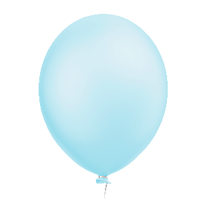 Balão Perolizado Candy Azul Claro 5''