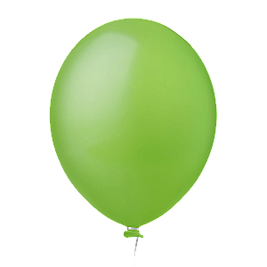 Balão Liso Verde Limão 9''