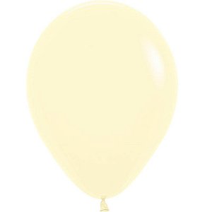 Balão Látex Pastel Amarelo Sempertex 12"