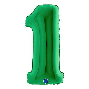 Balão GRABO 40" Número 1 Green