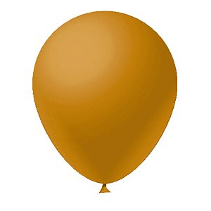 Balão FestBall 9" Liso Gold Fuzion