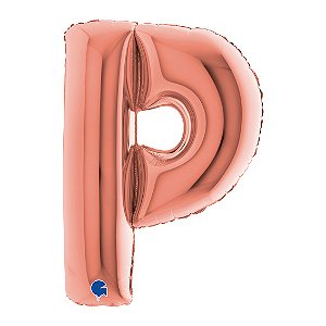 Balão GRABO 40" Letra P Rose Gold
