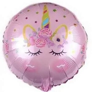 Balão Unicórnio Lilás 18"