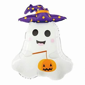 Balão fantasma chapéu de Bruxa