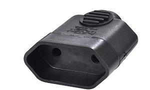 PLUG FEMEA 2P 10A PT C/ PRENSA CABO