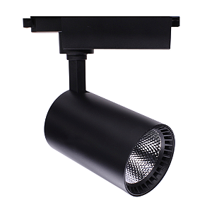 SPOT LED TRILHO PRETO 20W 3000K 2200LM