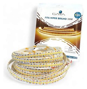 FITA LED 20W 2700K 240LEDS 5MTS IP20 12V 2200LM GAYA