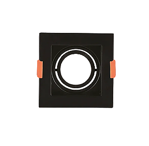 SPOT EMBUTIDO QD RECUADO AR70 GU10 PT