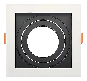 SPOT EMBUTIDO QD RECUADO MINI DICROICA MR11 BR/PT