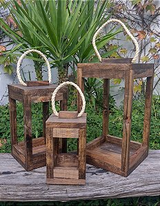 Lanterna Marroquina Rústica - Luminária para velas