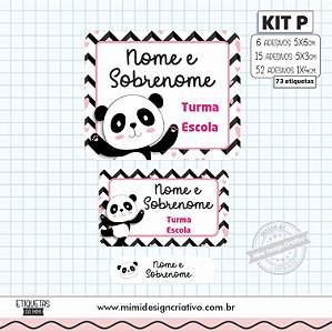 Kit Escolar Personalizado Panda