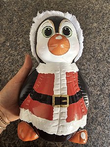 PINGUIM DECORAÇÃO NATAL PAPAI NOEL