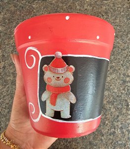 VASO LOUSA URSO VERMELHO POTE 11