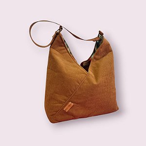 Bolsa Aurora - Cotelê Caramelo