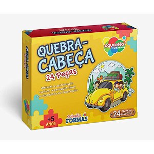 JOGO QUEBRA CABEÇA SOLETRAR - MADEIRA - 24 PEÇAS - Fonoloja