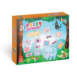 Alfabeto de Madeira MDF para Alfabetização Infantil - Brinquedos