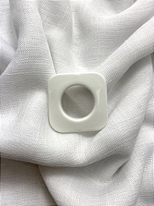 Ilhós Quadrado Branco - 19mm