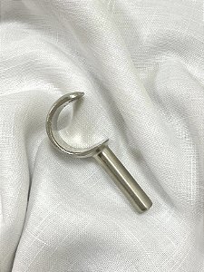 Suporte Chapa Simples Aço Escovado- 19mm