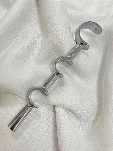 Suporte Simples Triplo Cromado - 19mm