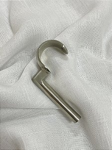 Suporte Simples Teto Aço Escovado - 19mm