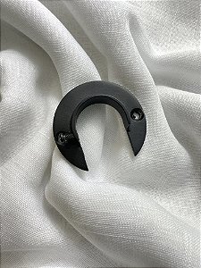 Suporte Simples Flange Preta - 19mm