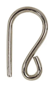 Gancho para Cortina Aço Escovado