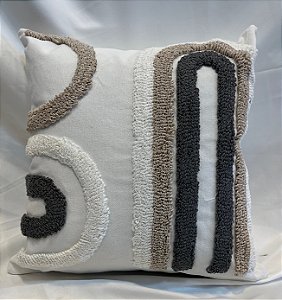 Capa de Almofada Relevo - Rústica