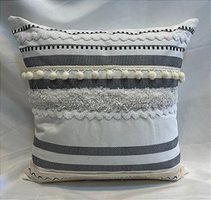 Capa de Almofada Relevo - Rústica Chic