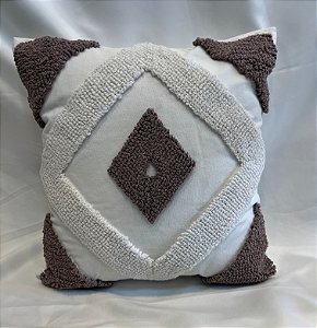 DUPLICADO - Capa de Almofada Relevo - Rústica Chic