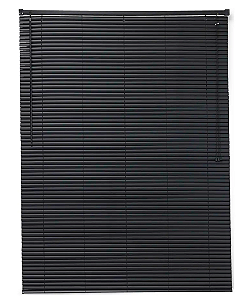 Persiana Horizontal Premier Pvc Preta / 1,60x1,60