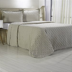 Kit Colcha Miraggio Queen Areia Rosada / 3 Peças