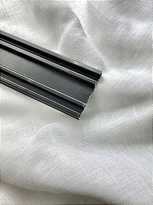 Trilho Suíço Varão Max Duplo Preto / De 1 a 6m