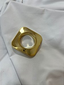 Ilhós Quadrado Dourado para Cortina - 19mm