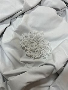 Deslizante Maxi Redondo Trilho e Varão c/ 1000 Unidades Cortina Branco