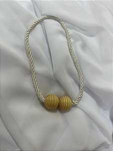 Abraçadeira Barcelona Redonda c/ Imã Branca