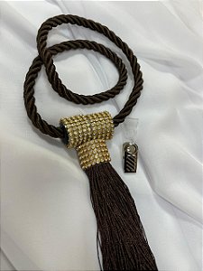 Abraçadeira Infinity c/ Imã e Franja Imbuia