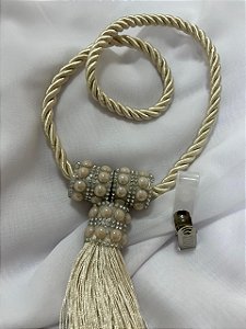 Abraçadeira Infinity c/ Imã e Franja Perola