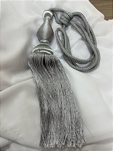 Abraçadeira Dublin c/ Imã e Franja Prata