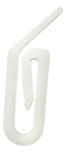 Gancho Para Deslizante Cortina Hospitalar - 100 Unidades Branco