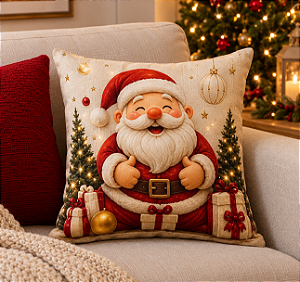 Almofada Piscante Papai Noel 45x45